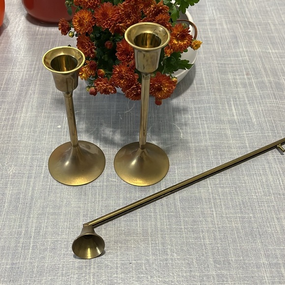 brass Other - Brass candles & candle snuffer